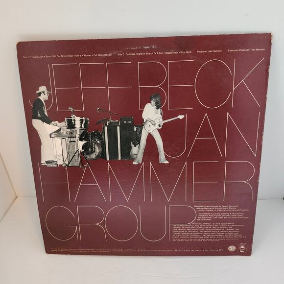Jeff Beck With The Jam Hammer Group Vinyl Album Record  1977 Live *Not Tested* - Picture 2 of 8